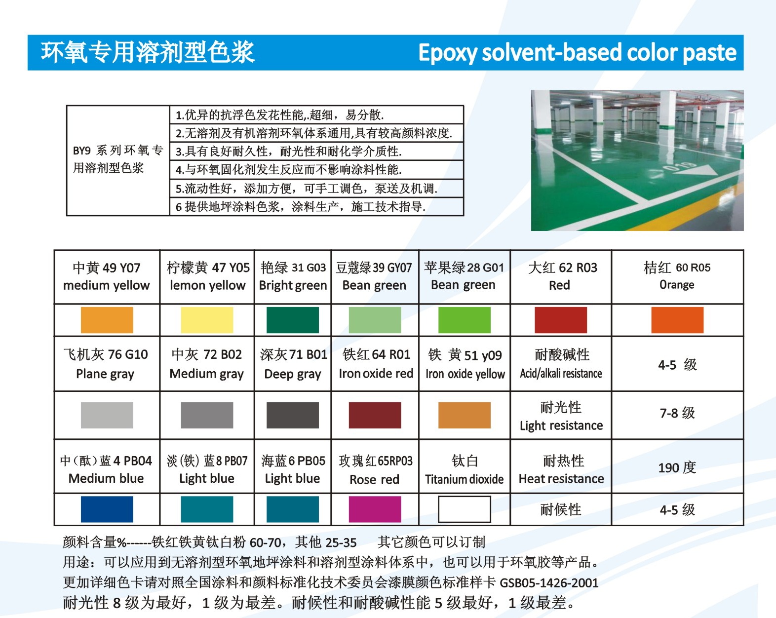 环氧地坪色浆